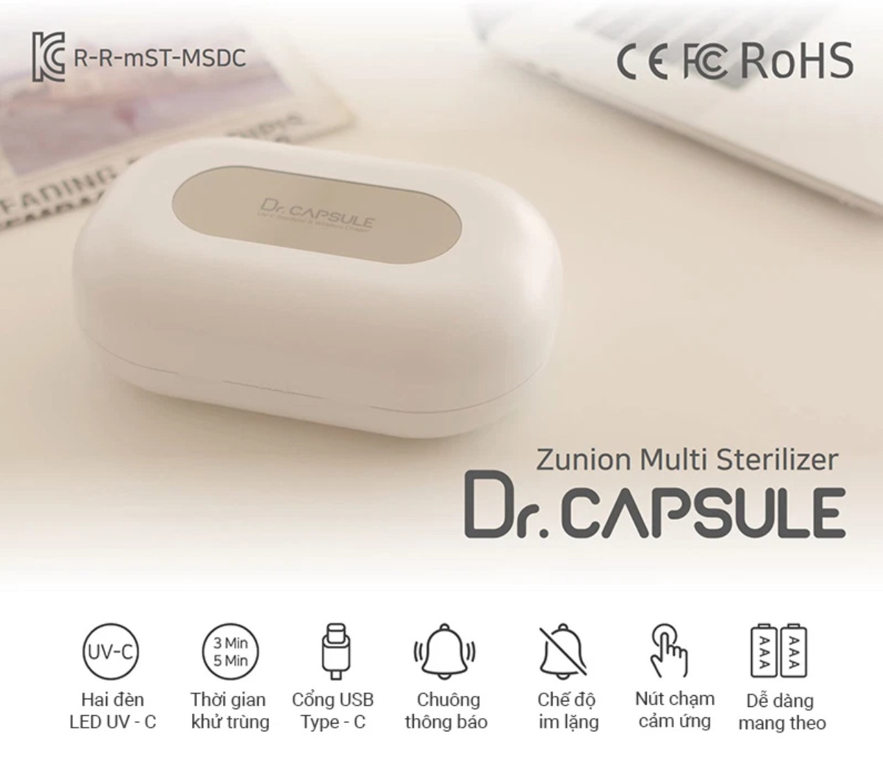 MÁY KHỬ TRÙNG DR. CAPSULE